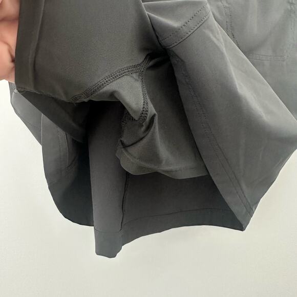 Eddie Bauer Women’s Mini Skort Flat Front Button Fly Charcoal Size 6 - Picture 4 of 5